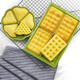 酷易（coolyep）圓形華夫餅模具長(cháng)方形華夫餅模鉑金硅膠松餅?？鞠溆貌徽衬透邷?圓形（綠色）和長(cháng)方形（綠色）