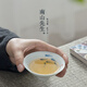 南山先生|手繪小魚(yú)斗笠杯6個(gè) 青花彩繪功夫茶具個(gè)人 白瓷品茗茶杯 小魚(yú)杯6個(gè)／套