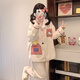 夢(mèng)動(dòng)HelloKitty凱蒂貓法蘭絨睡衣女款秋冬季加厚珊瑚絨學(xué)生家居服套裝 絨#A7501【女】 L （體重95-115）
