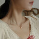銀瑜 優(yōu)雅仿珍珠項(xiàng)鏈女輕奢吊墜鎖骨鏈簡(jiǎn)約項(xiàng)鏈生日禮物送老婆女友 珍珠吊墜項(xiàng)鏈-金色