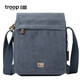 Troop單肩包男包包經(jīng)典歐美休閑斜挎包帆布男女運動(dòng)簡(jiǎn)約單肩斜跨包男包 藍色TRP0242