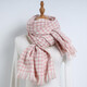 達芬奇密碼圍巾秋冬英倫風(fēng)經(jīng)典仿羊絨格子圍巾原宿風(fēng)千鳥(niǎo)格披肩送禮 經(jīng)典千鳥(niǎo)格 粉色