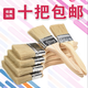 木梵森加厚油漆刷豬毛刷子工業(yè)用豬鬃毛清潔掃灰加長(zhǎng)硬毛刷木柄豬毛刷 高級(jí)加厚加長(zhǎng)2寸【1支裝】