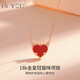 IS YOU皇冠貓咪18K金項(xiàng)鏈女彩金吊墜飾品生日情人節(jié)禮物送女友老婆媽媽 18k金皇冠貓咪項(xiàng)鏈+禮盒