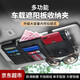汽車(chē)遮陽(yáng)板套多功能收納袋卡片夾證件收納包車(chē)載眼鏡夾名片駕駛證置物掛袋銀行卡包車(chē)用置物盒車(chē)內用品 【升級大容量?jì)榷道準健寇?chē)載遮陽(yáng)板收納夾（黑色） 【防滑耐磨，經(jīng)久耐用，單手取放/方便收納快捷】