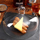Creativechef 高檔加厚煙熏罩雞尾酒玻璃罩蛋糕罩餐飲酒店酒吧創(chuàng  )意美食玻璃罩 高品質(zhì)分子美食煙熏罩大號 帶實(shí)木底座