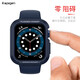 蘋(píng)果Watch9 8 7 6手表殼保護套配件盔甲保護殼Apple watch9代手表保護殼 9/8/7/6/5代通用【44/45mm】海藍色