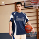維動(dòng)（VEIDOORN）球員同款瞬息系列投籃服赴戰比賽夏季美式短袖t恤男籃球衣服透氣 瞬息藍 短袖投籃服 L