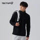 探拓（TECTOP）抓絨衣男女立領(lǐng)打底衫加厚保暖衛(wèi)衣沖鋒衣內(nèi)膽保暖衣服 男款黑色 XL