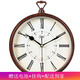 康巴絲掛鐘古典歐式座鐘表復古客廳裝飾臺鐘創(chuàng  )意臥室床頭時(shí)鐘石英鐘 羅馬仿木2982