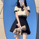 蘇洛琳jk制服套裝水手服百褶半身裙夏季小個子包臀a字一步短裙學生校服 川梨短袖套裝#7731 S 85-98斤