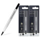 派克（PARKER）水性筆芯0.5mm/0.7mm粗細可選派克簽字筆替換芯 寶珠筆大容量筆芯 【中黑色0.7】2支裝