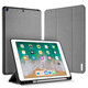 DUX DUCIS 適用蘋果ipad9.7/Air 3 10.5透明保護(hù)套帶筆槽ipad5/6亞克力平板六代硅膠殼全包氣囊防摔 灰色 ipad Air2 / ipad5/6 9.7寸