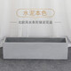 千特長(cháng)方形水泥花盆北歐長(cháng)條馬槽客廳陽(yáng)臺戶(hù)外種菜鎂泥花箱大號綠 水泥本色 120*50*50