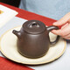 尊壺 宜興紫砂壺高石瓢茶壺手工茶具國(guó)工李靜原礦黑金剛泥大號(hào)泡茶器 李靜 高石瓢 黑金剛泥360cc10孔