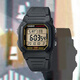 卡西歐（CASIO）10年電力100米防水多功能運(yùn)動(dòng)百搭方形男W-800HG-9A1A 7A 電子表 W-800HG-9A