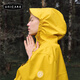 UNICARE防水抗風(fēng)雨衣 戶外徒步騎行男女長款全身防暴雨電動車雨披 姜黃色