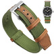 佩伊尼龍編織帶適用漢密爾頓歐米茄精工天梭帝陀NATO帆布表帶20/22mm 綠色 手表接口寬度20mm