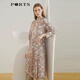 PORTS寶姿女裝 秋冬新品長袖中長連衣裙LL9D090LPS031 駝色 XL (10)
