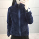 BAO JEESPORT雙面穿抓絨衣女珊瑚絨秋冬季戶(hù)外加絨加厚保暖搖粒絨開(kāi)衫運動(dòng)外套 藏青 4XL（推薦145-165斤）