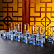 花語四季藍(lán)山白酒杯水晶玻璃分酒器家用套裝創(chuàng)意酒具輕奢小酒盅一口杯高檔 藍(lán)山壺100ml6只+鉆面藍(lán)山杯6只