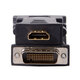 NFHK 顯卡轉接線DMS-59pin LFH轉接頭DVI 59針公轉DVI母 VGA母HDMI母 黑色HDMI 0.04m
