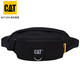 卡特（CAT）腰包運動(dòng)男女健身胸包輕便多功能斜跨小包多口袋單肩包83432 黑色升級版