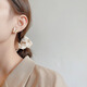 榛橙 貓眼石蝴蝶耳釘女簡(jiǎn)約超仙森系冷淡風(fēng)耳飾925銀針韓版時(shí)尚耳環(huán) 大貓眼石蝴蝶耳釘A21