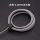 項鏈繩中國風(fēng)手工牛皮扣頭男女款吊墜掛繩名族風(fēng)玉墜替換繩 灰色米蘭線(xiàn)繩