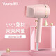 永日（yongri） 永日電吹風(fēng)機(jī)迷你便攜式學(xué)生宿舍旅行裝備小功率800W恒溫吹風(fēng)筒 家用吹風(fēng)機(jī)風(fēng)筒風(fēng)機(jī)小電器好物 櫻花粉