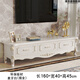 禧龍盛 歐式現代簡(jiǎn)約田園韓式地中海時(shí)尚描金地柜1.8米實(shí)木小戶(hù)型電視柜 新款1.6米描金象牙白 整裝