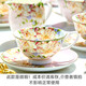 品來運(yùn) 唐山原產(chǎn)地骨瓷咖啡杯碟水杯馬克杯杯子微瑕疵下午茶杯套裝 微瑕粉黛佳人（杯+碟）