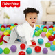 費雪（Fisher-Price）兒童海洋球玩具球 嬰幼兒認知波波球5.5cm(100個)生日禮物禮品