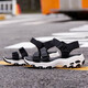 SKECHERS斯凱奇女子春夏復古厚底增高熊貓涼鞋時(shí)尚休閑魔術(shù)貼軟底涼拖 31514/BLK 黑色 35