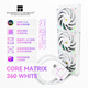 Thermalright(利民) CORE MATRIX 360 WHITE 幻芯矩陣 支持 多平臺(tái) 一體式水冷散熱器 CM360 WHITE