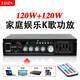 LDZS家用HIFI功放12伏220V大功率專(zhuān)業(yè)功放機音響KTV車(chē)載擴音mp3藍牙多功能 111BT（藍牙版+混響調節）