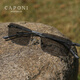 CAPONI 日夜兩用變色太陽(yáng)鏡男開(kāi)車(chē)駕駛專(zhuān)用防強光偏光墨鏡無(wú)框眼鏡9228 經(jīng)典黑-變色日夜兩用