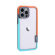帝仕信 【散熱無背板】適用蘋果14手機殼13promax新款iphone12Pro簡約撞色15Promax防摔保護套 【純邊框撞色】橙+藍 iPhone 14