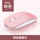 YUMIDA適用蘋(píng)果Mac無(wú)線(xiàn)鼠標Air Pro筆記本藍牙鼠標M1M2M3M4芯片電腦辦公靜音鼠標ipad平板臺式通用 可愛(ài)粉-充電（USB接收器版）+鼠標墊