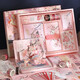 沐苼開(kāi)學(xué)禮物女孩手帳套裝筆記本手賬本禮盒女生生日禮物女孩7-14歲文創(chuàng  )故宮送同學(xué)閨蜜伴手禮 【櫻隙晚晴】154件套禮盒裝