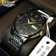 KASSAW瑞士認證品牌手表男士全自動(dòng)機械表夜光雙日歷腕表瑞士品質(zhì)名表 K876G.全黑黑面