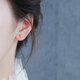 匠蘊黃金耳釘女999足金學(xué)生簡(jiǎn)約個(gè)性英文字母耳環(huán)送女友生日禮物 單只V0.26克