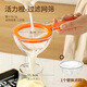 北格豆漿過(guò)濾網(wǎng)隔渣神器超細家用漏網(wǎng)過(guò)濾器短柄漏勺果汁嬰兒輔食漏斗 【活力橙】過(guò)濾網(wǎng)篩+替換濾網(wǎng)
