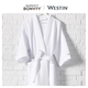 威斯汀酒店純棉華夫格浴袍吸水親膚柔軟男女秋季薄睡袍睡衣春夏浴衣晨袍 130 cm