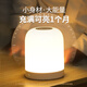大頭人（datouren）小夜燈嬰兒喂奶夜燈臥室床頭燈氛圍燈睡眠燈充電老人伴睡拍拍燈