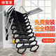 梯管家電動(dòng)樓梯閣樓伸縮樓梯家用閣樓全自動(dòng)折疊閣樓樓梯伸縮頂裝隱形梯 手動(dòng)加厚冷軋鋼款70*120洞口