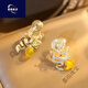 慕絹沒(méi)有耳洞戴的耳環(huán)金龍戲珠2024龍年中國風(fēng)高級感設計耳釘本命年耳 金龍戲珠蚊香夾