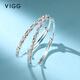 VIGG9999足銀滿(mǎn)天星手鐲女銀鐲子七夕情人節禮物生日送女友媽媽首飾 滿(mǎn)天星足銀手鐲18g【京倉直發(fā)】