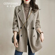GEBASHAN品牌雙面絨羊毛大衣女2025秋冬新款紅色中長(cháng)款氣質(zhì)高端減齡小個(gè)子 奶燕麥 M 建議116-135斤