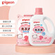貝親（Pigeon） 嬰兒洗衣液新生兒多效促銷裝寶寶衣物清潔液嬰兒洗衣凝珠濃縮型 1.5L 1瓶 組合裝 +750ML-甜美花香